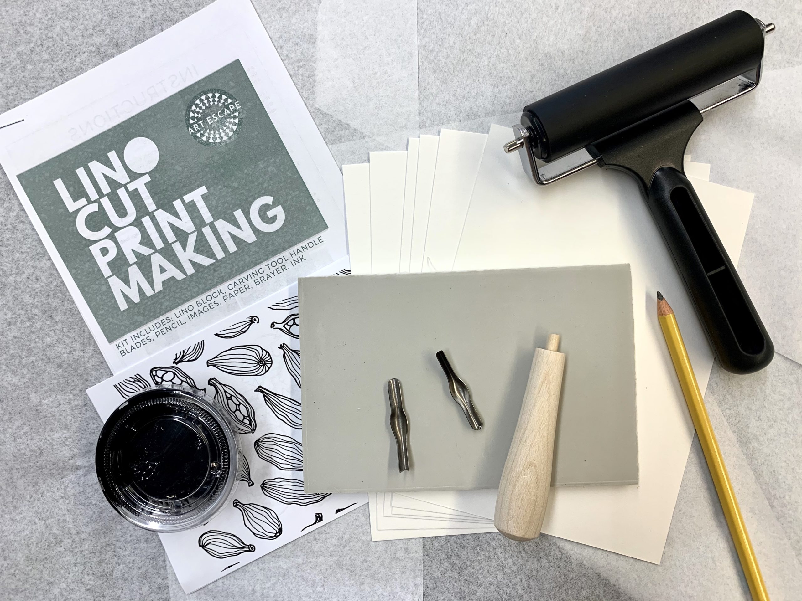 Make Your Own Linocut at Home, DIY Kit 